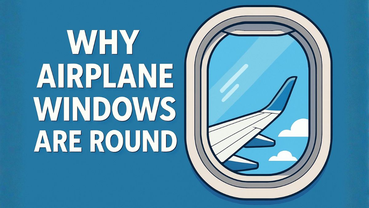 why airplane windows are round - airplane windows round safety design